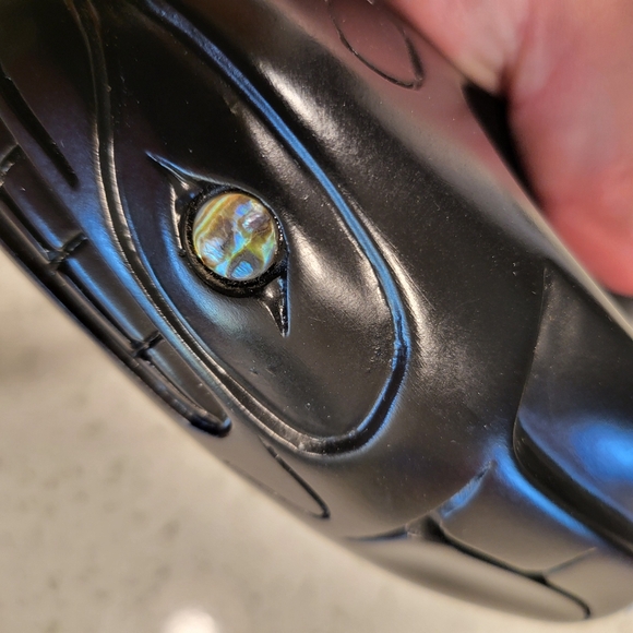 Vintage Pearlite Orca Trinket Box - Picture 6 of 9